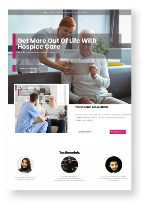 Hospice Care Website Design