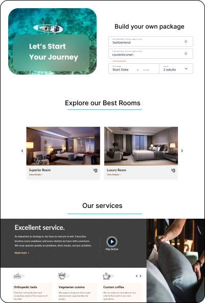 Tourism Services Website Design