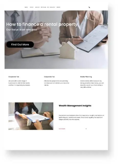 mortgage company web design