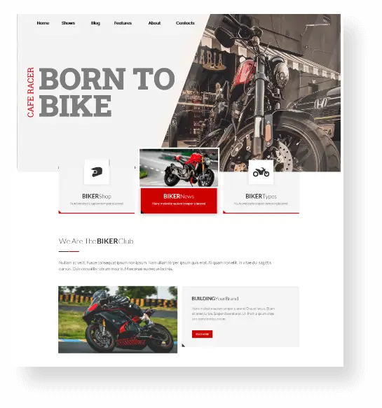 Motorcycle Dealers web Development