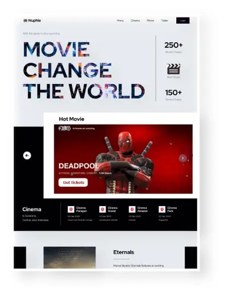 Movie Theaters Web Design