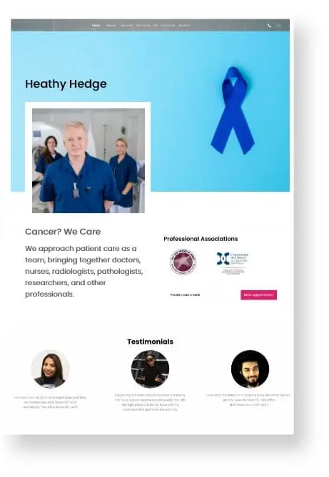 Oncologists Web Design