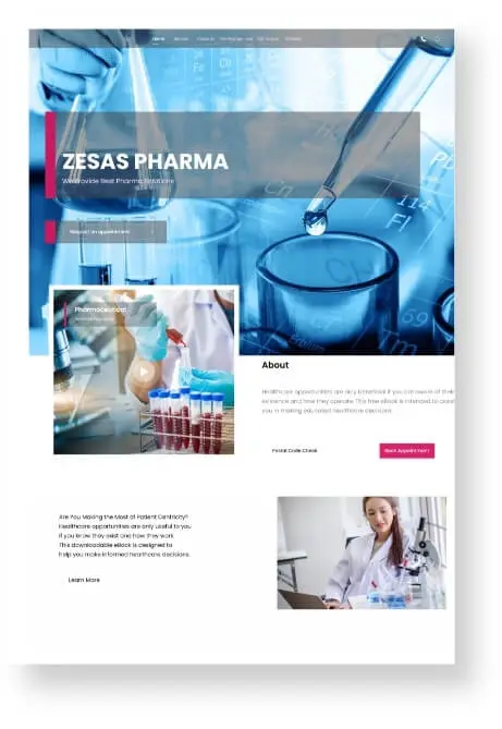 Pharmaceutical Web Design