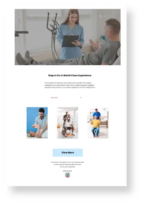 web design for physical therapy