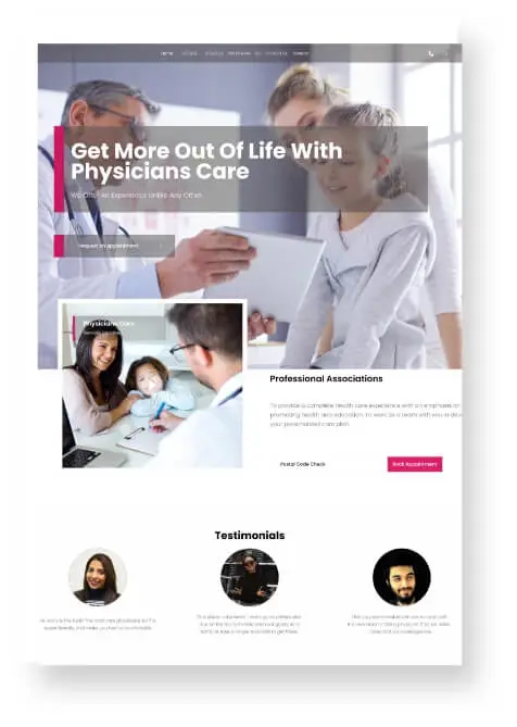 web design for doctors