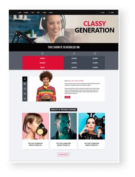 Radio Station Web Design