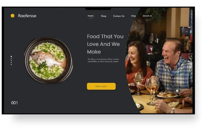 restaurant roofersse web designer