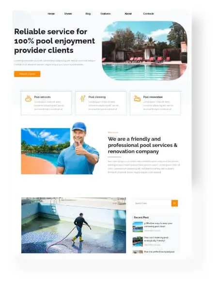 Swimming Pool Companies Web Design