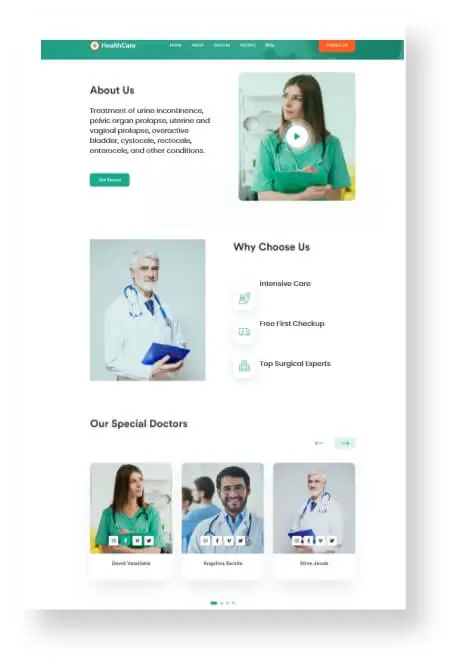 Dermatology Website Design