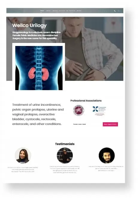 web design for urologists