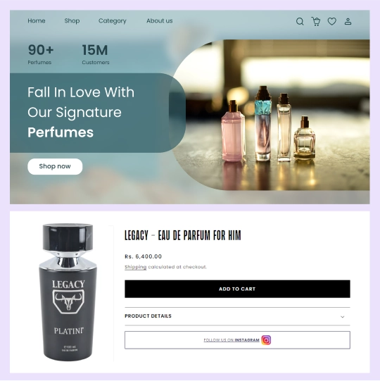  ecommerce  UI product page software development design agency
