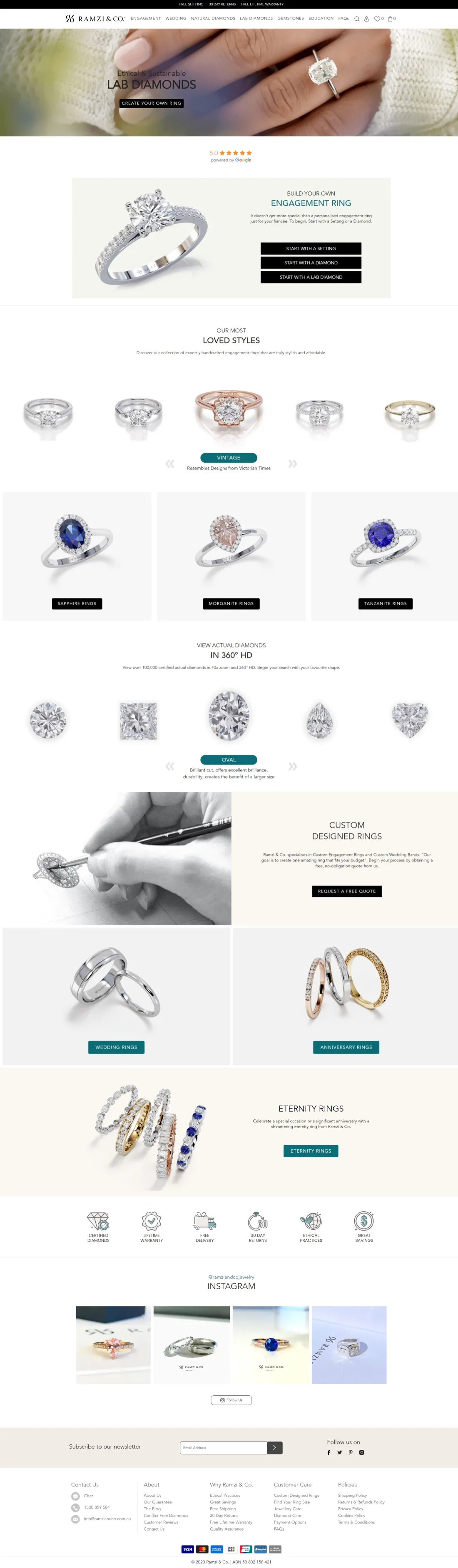 Homepage Design Ramzi