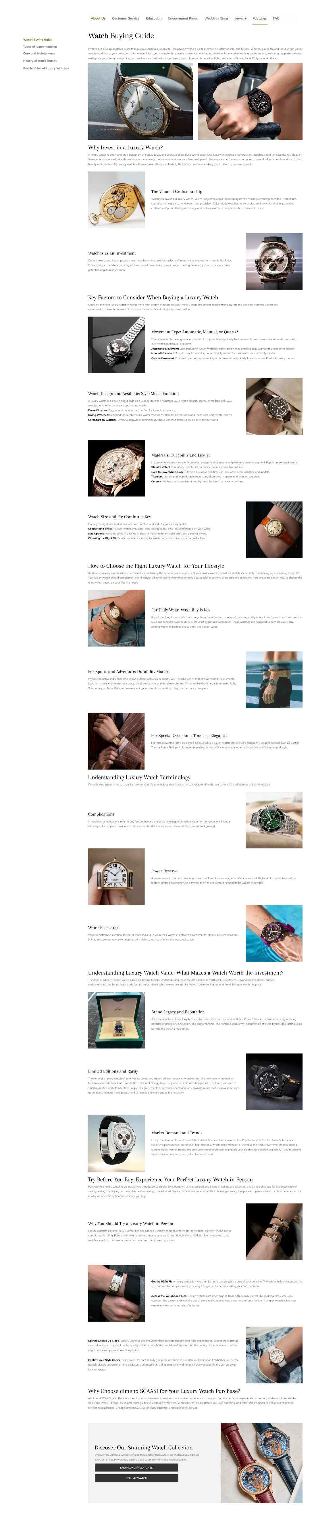 Jewelry Site User Experience