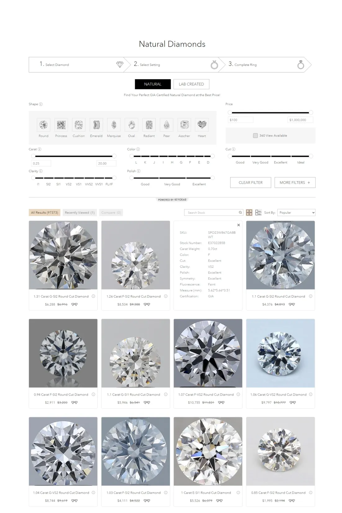 Jewelry UI UX Development