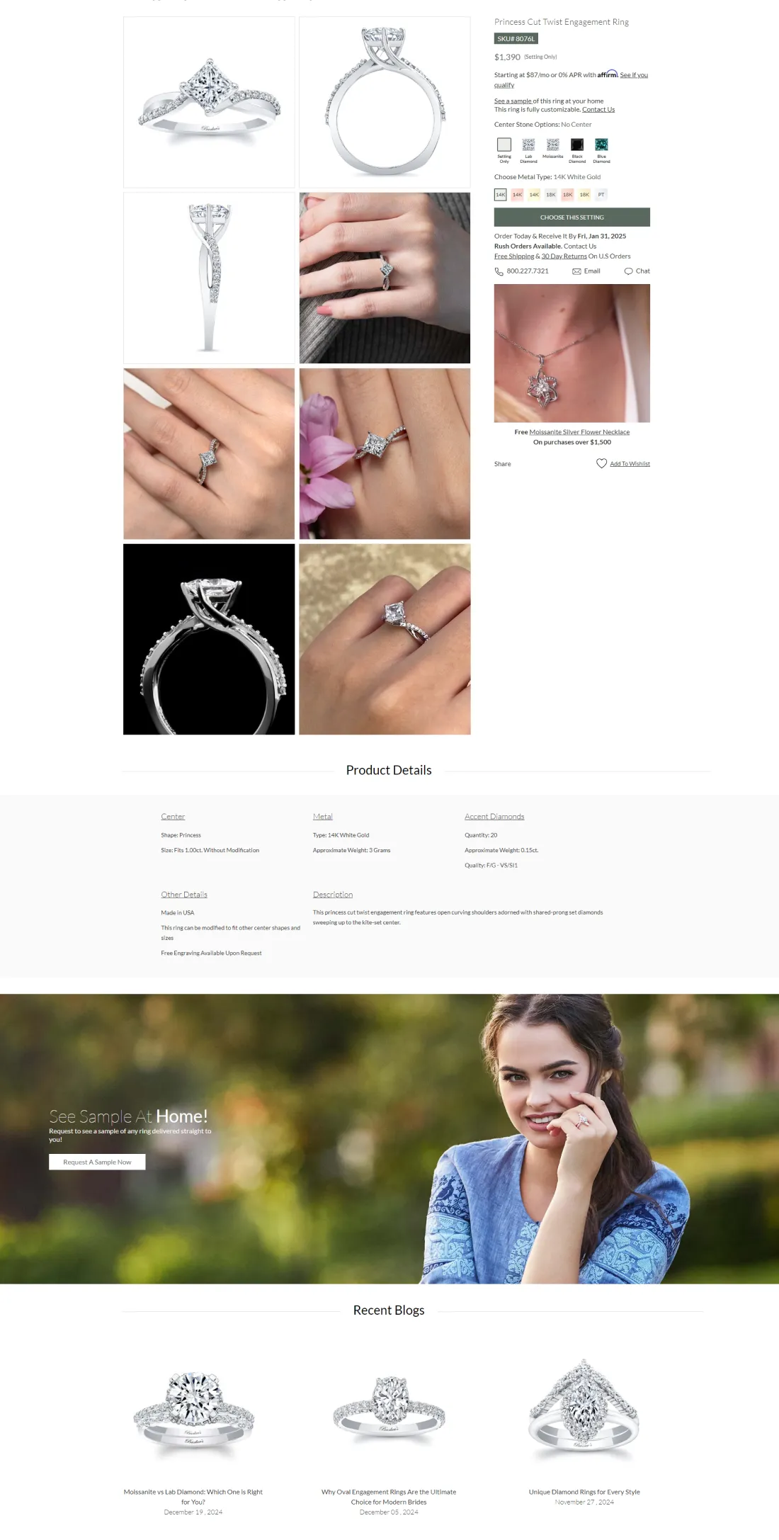 User Experience Jewelry Web