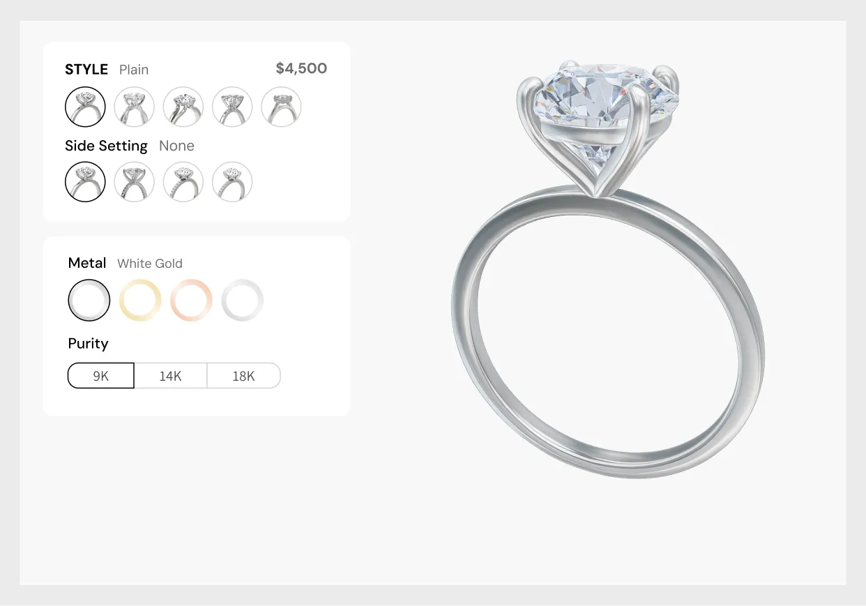 3d ring configurator banner