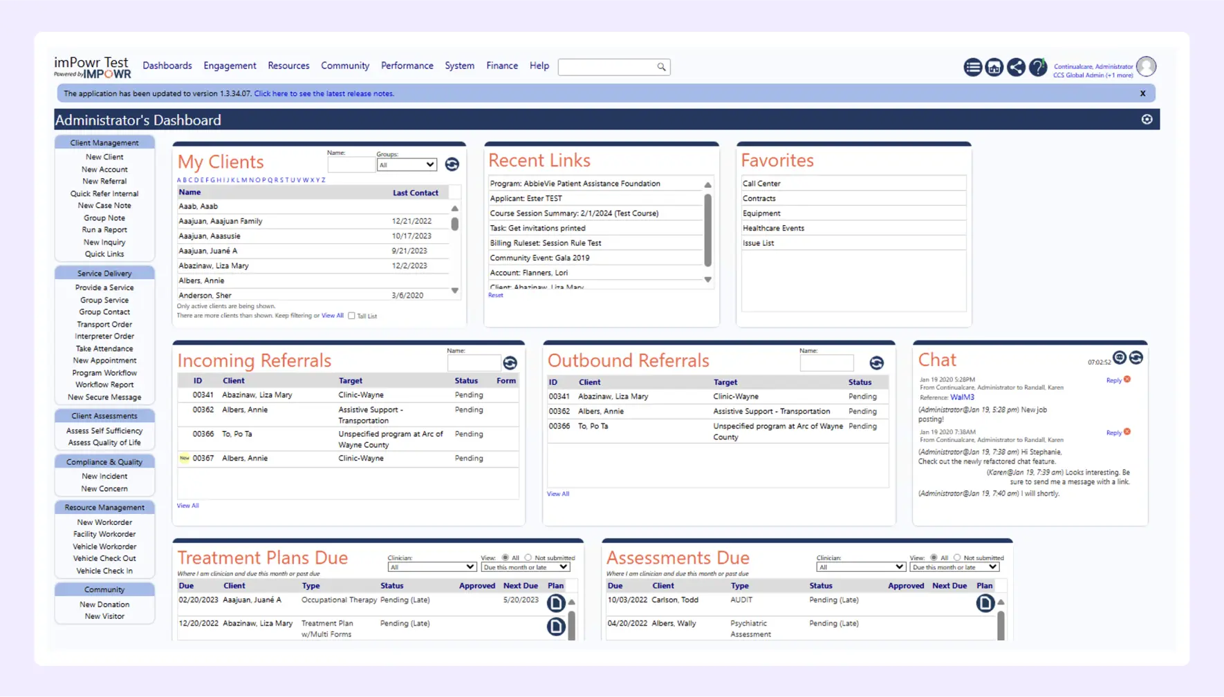 Legacy Healthcare App Dashboard