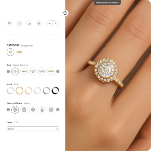 Real-time jewelry try-on