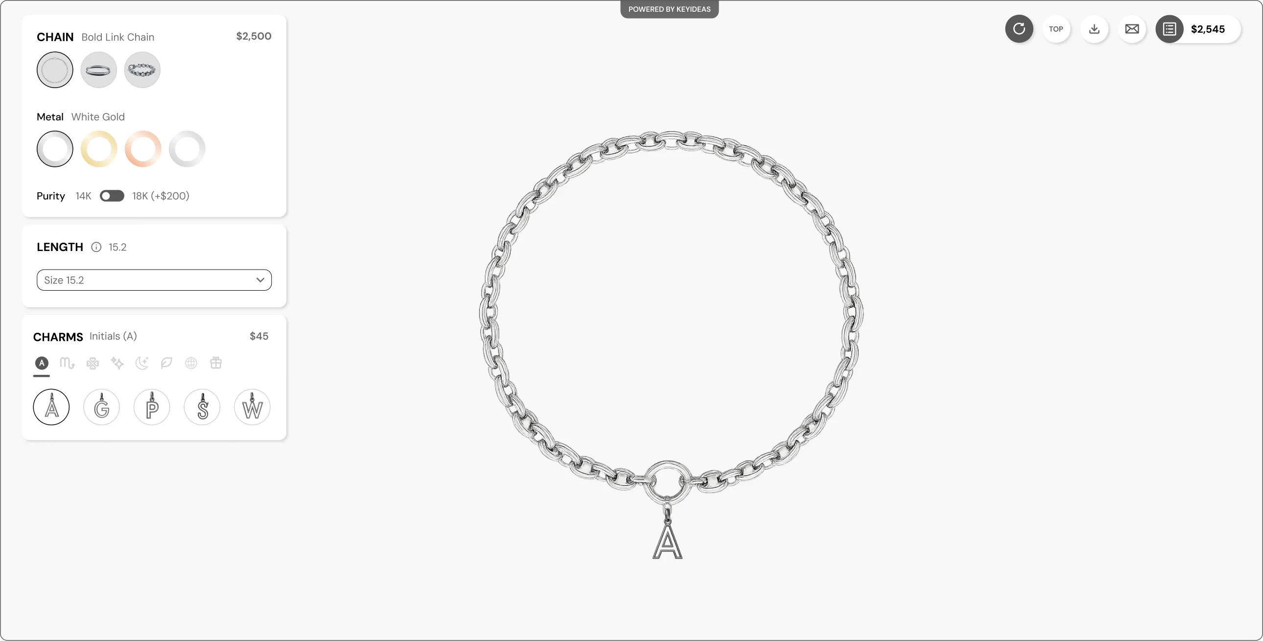  3d bracelet configurator