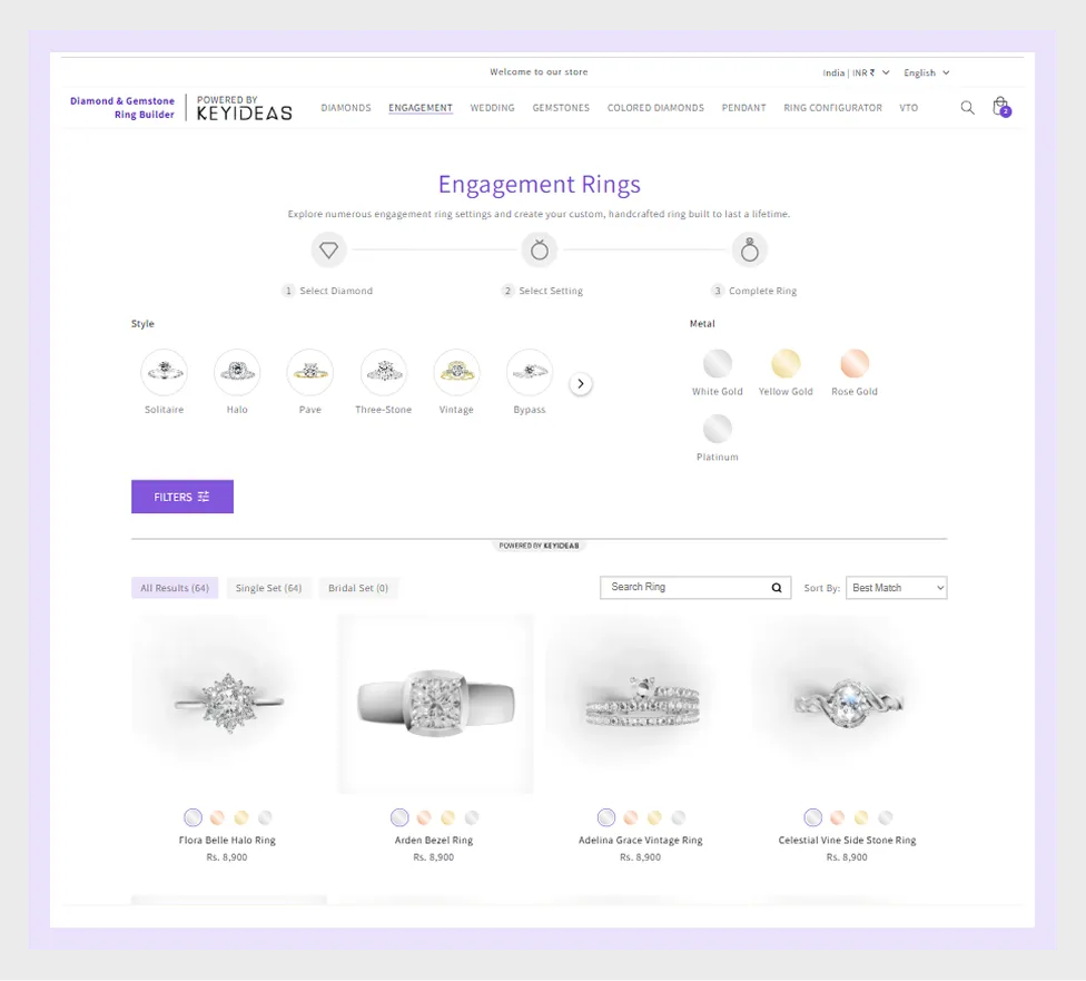 Jewelry Services Product Listing
