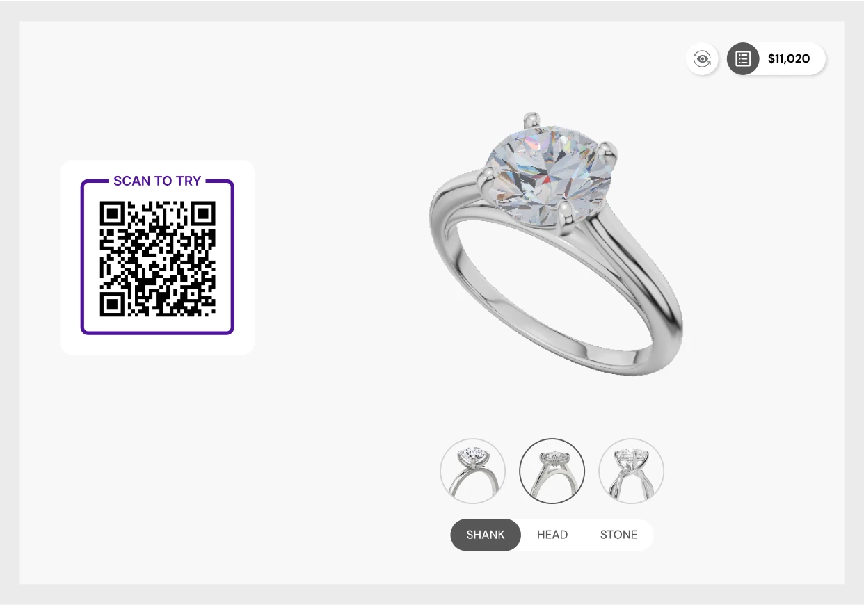 3d ring configurator banner
