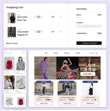 e-commerce clothing website design