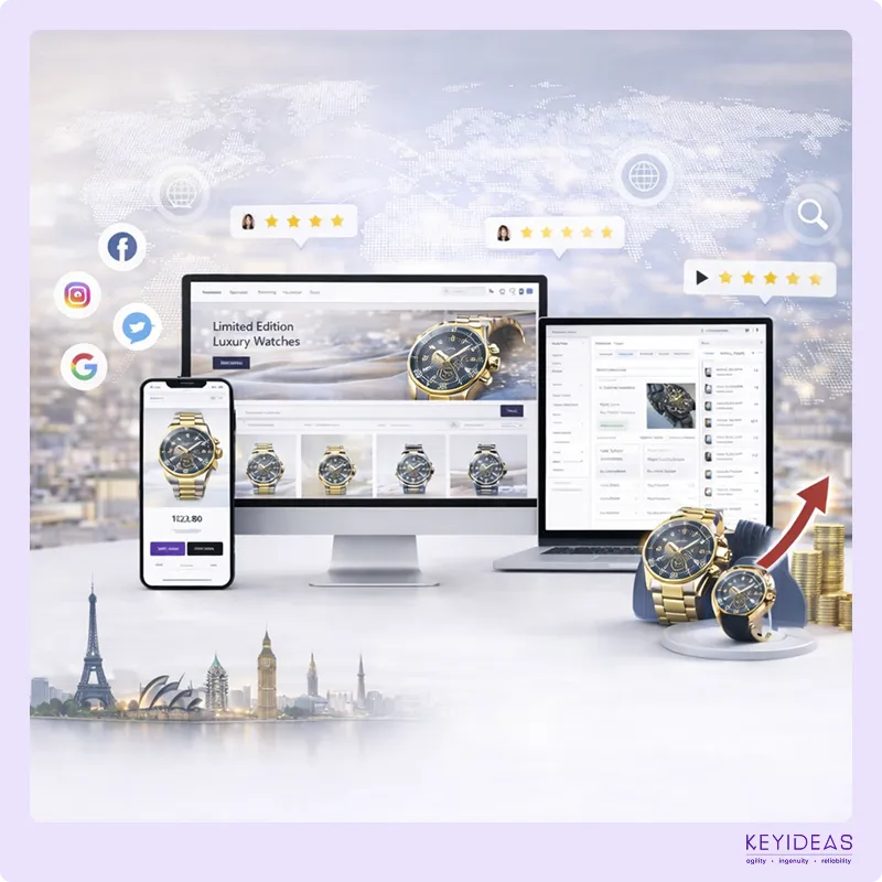 Watch website development agency for luxury watch brands