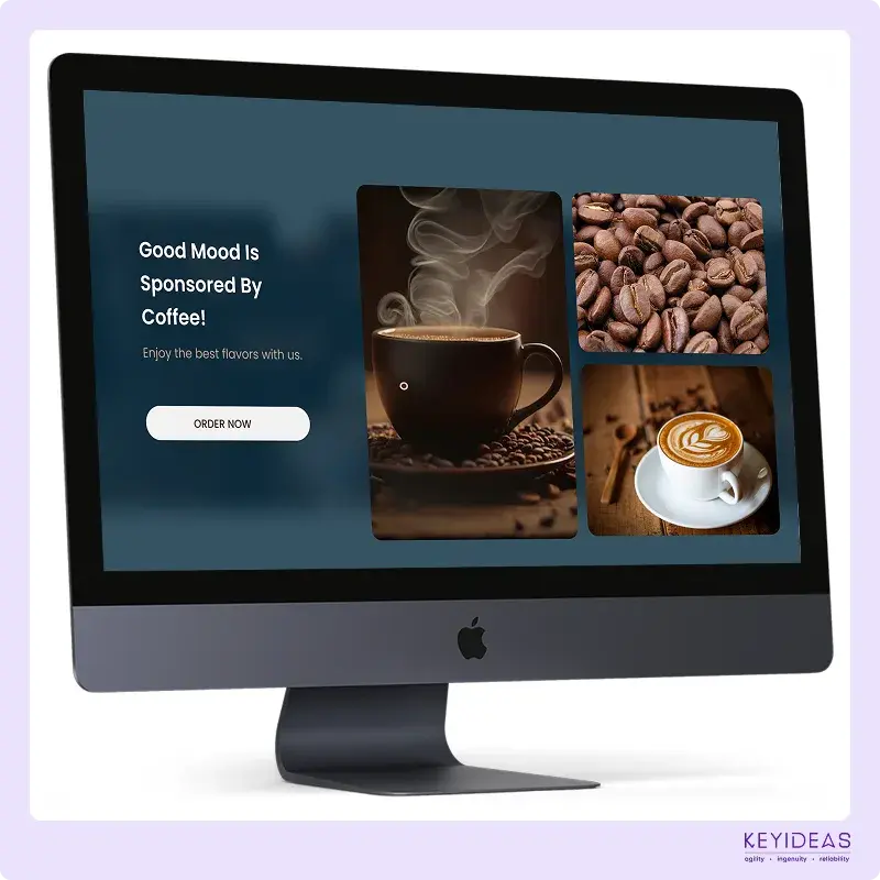  Coffee shop landing page