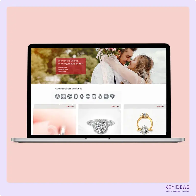 Jewellery shop Landing Page