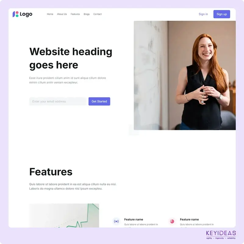 Services at Keyideas for landing Pages