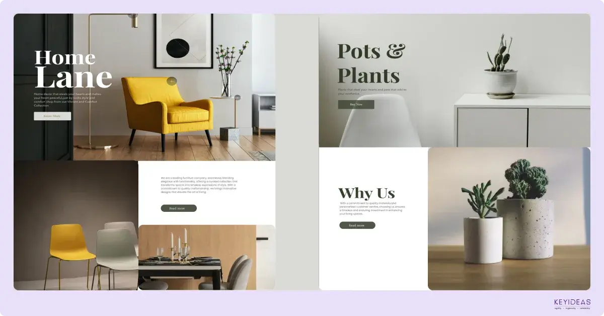 Our graphic designs Landing Page