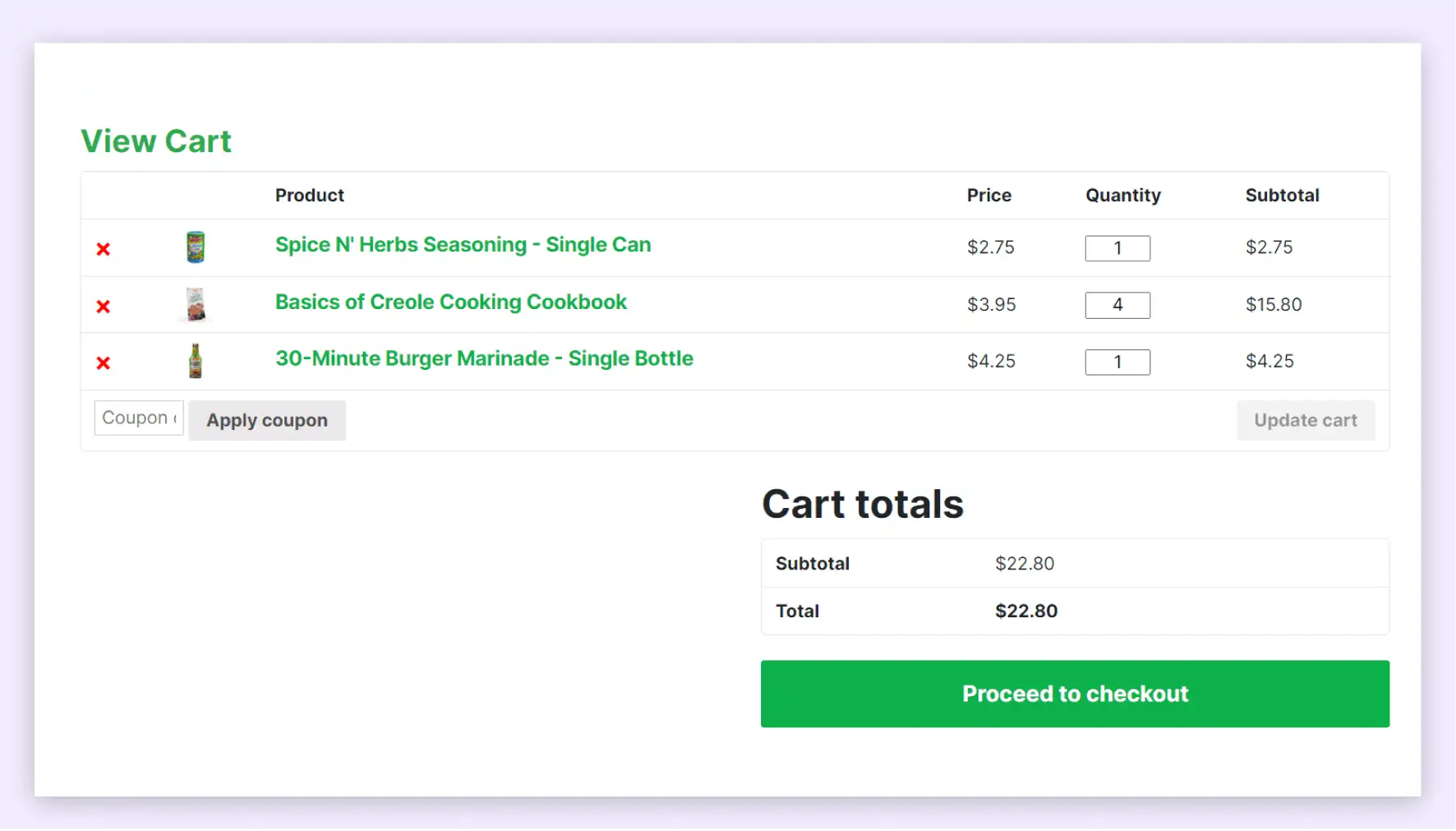 Food Brand E-commerce Website Design Built to Last 16 Payment and Cart Page
