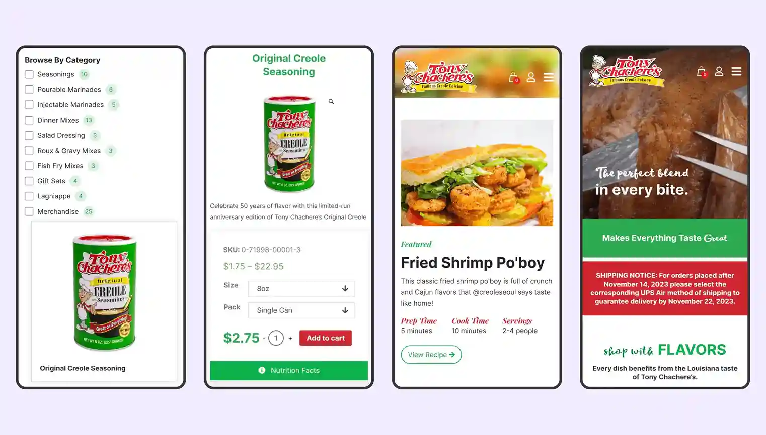 Food Brand E-commerce Website Design Built to Last 17 Responsive Designs