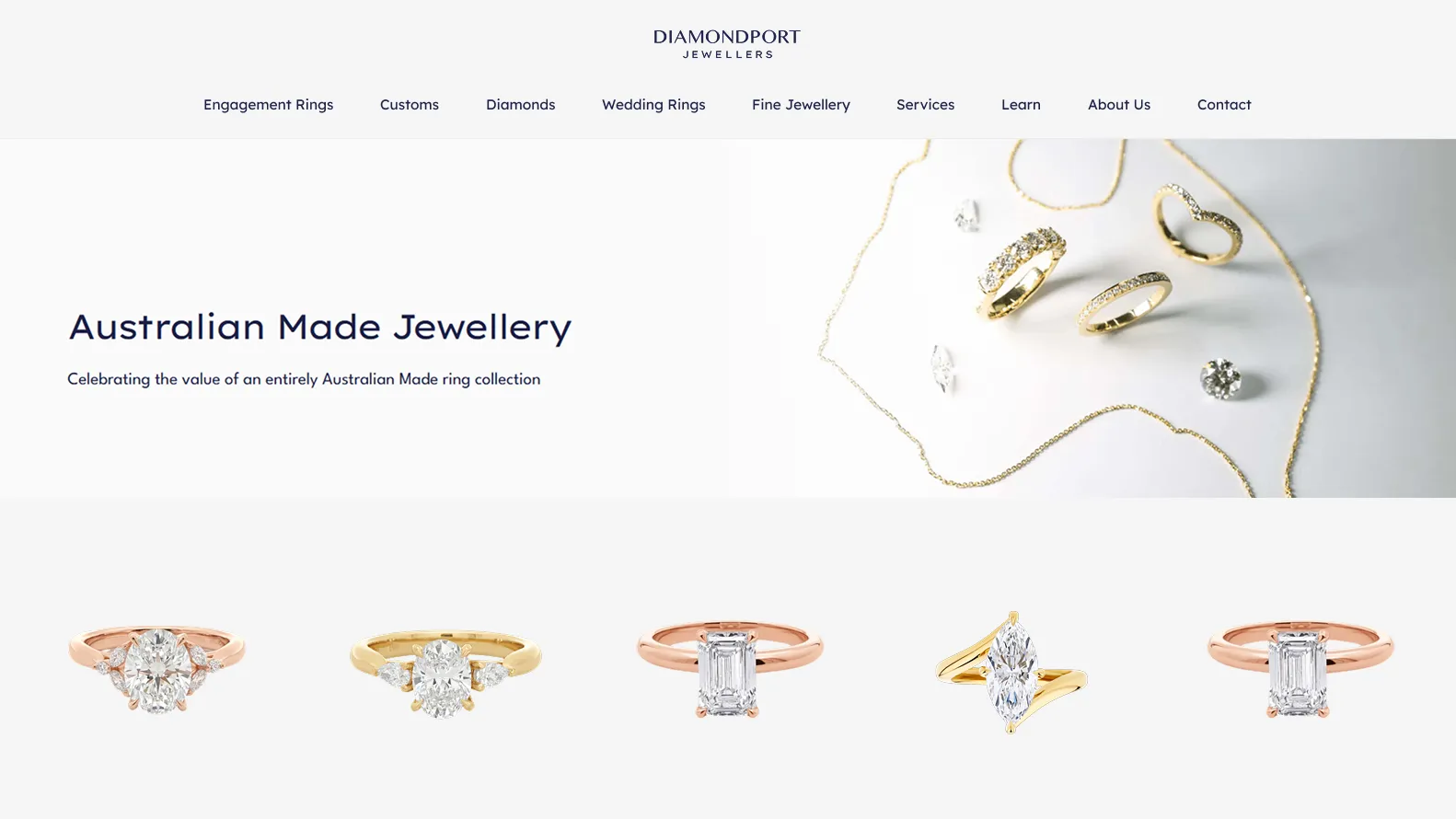 Engagement Ring Website Design Brisbane
