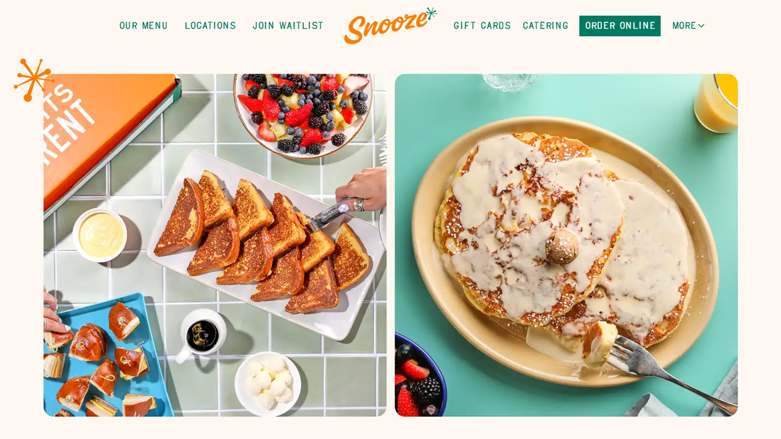 Multi-location restaurant website design