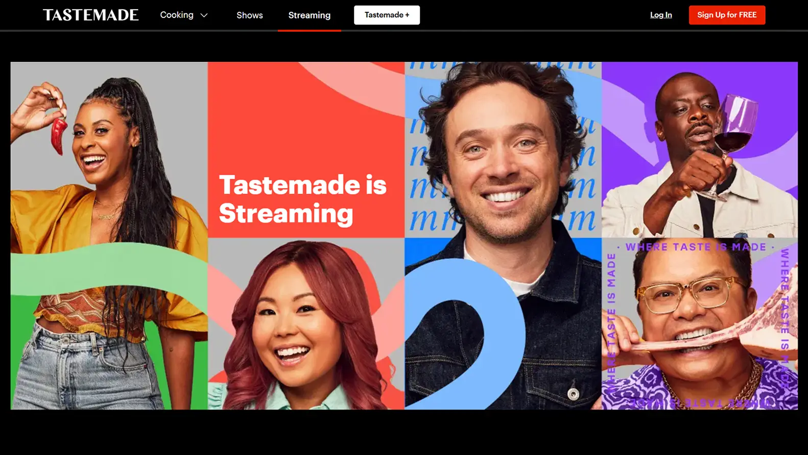 Food Media Website Design