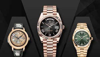 High-end luxury watch boutique website design for Essential Watches