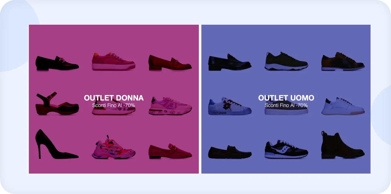 Magento eCommerce features for fashion shoe store website with shopping cart and wishlist