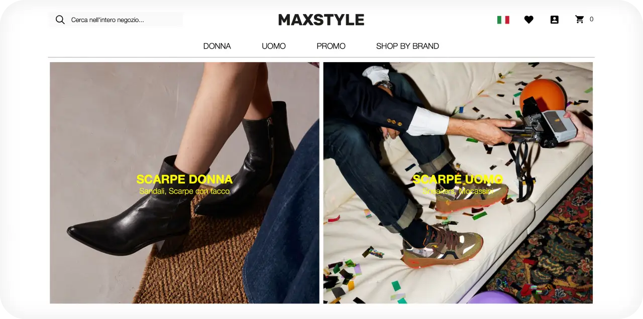 Footwear Store Website Design - Shoe Fashion E-commerce 4 magento and php