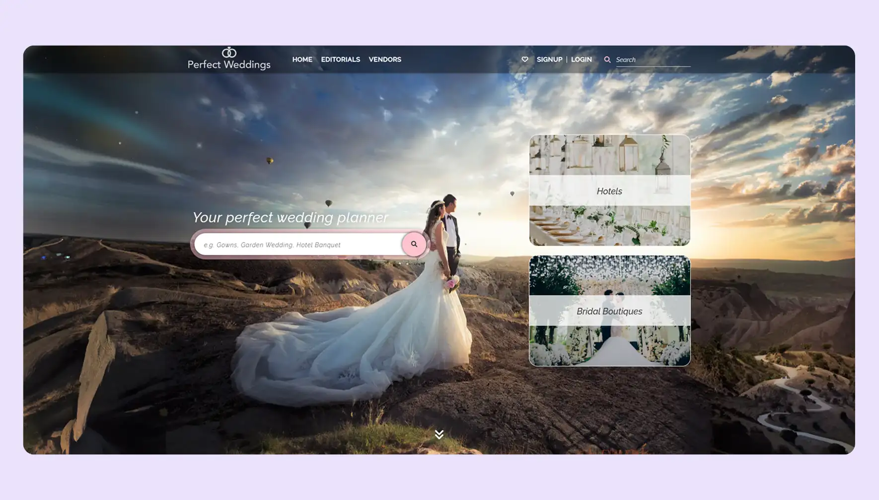 Top Wedding Planner Website Design