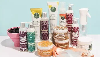 curly hair care ecommerce website design TreLuxe beauty brand
