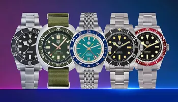 Specialized dive watch e-commerce platform design for Watchdives