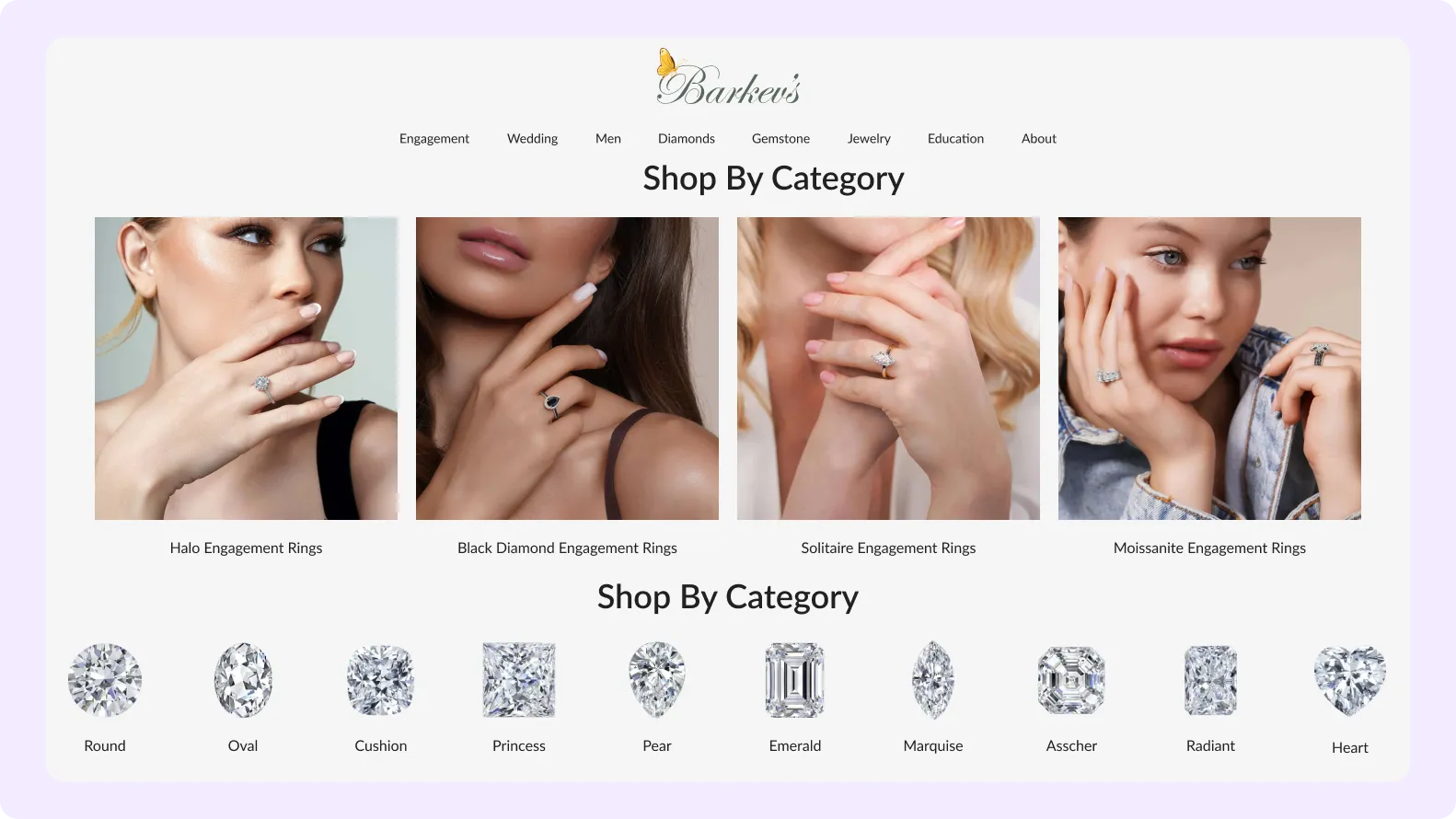 Luxury Jewelry Website Services for Barkevs Jewelry Los Angeles