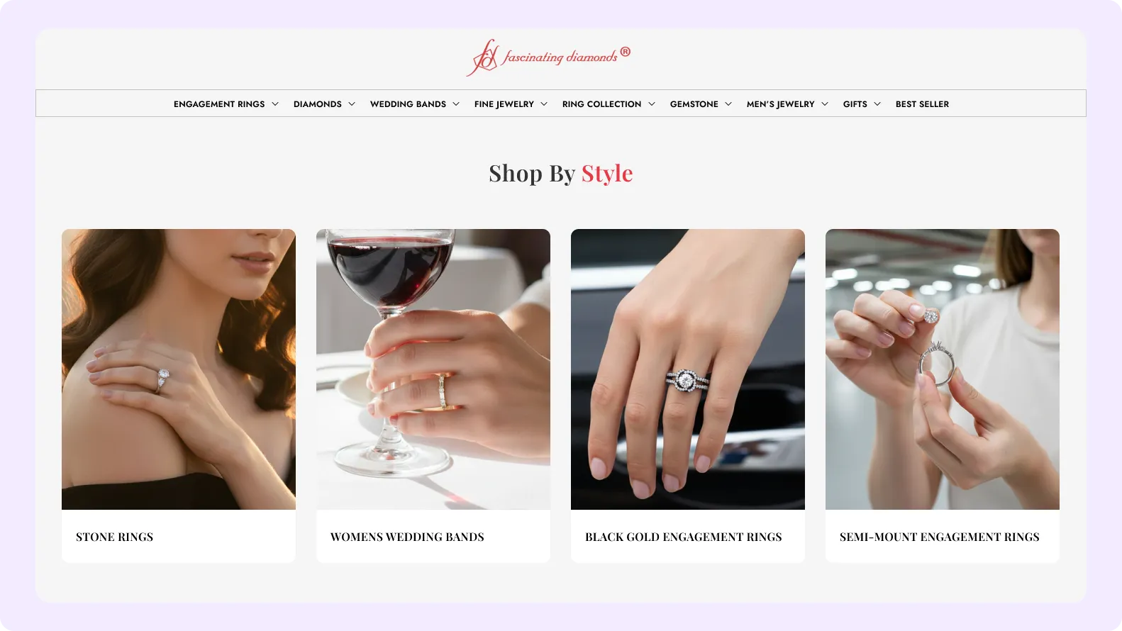 Fascinating Diamonds NY Jewelry eCommerce Solutions