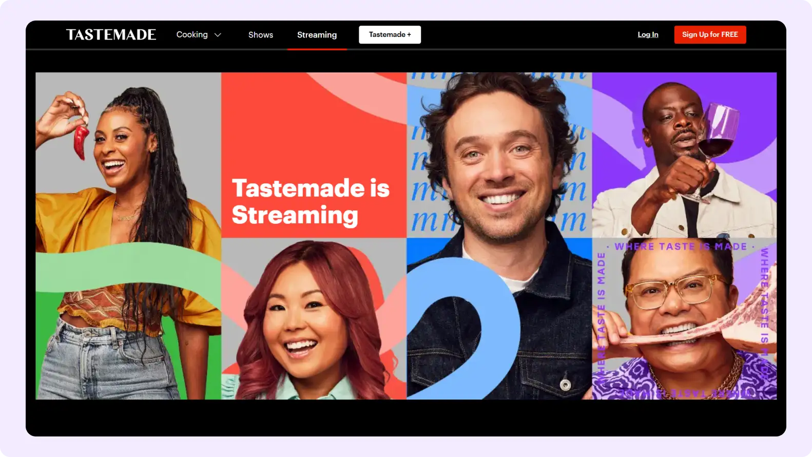 Food Media Website Design