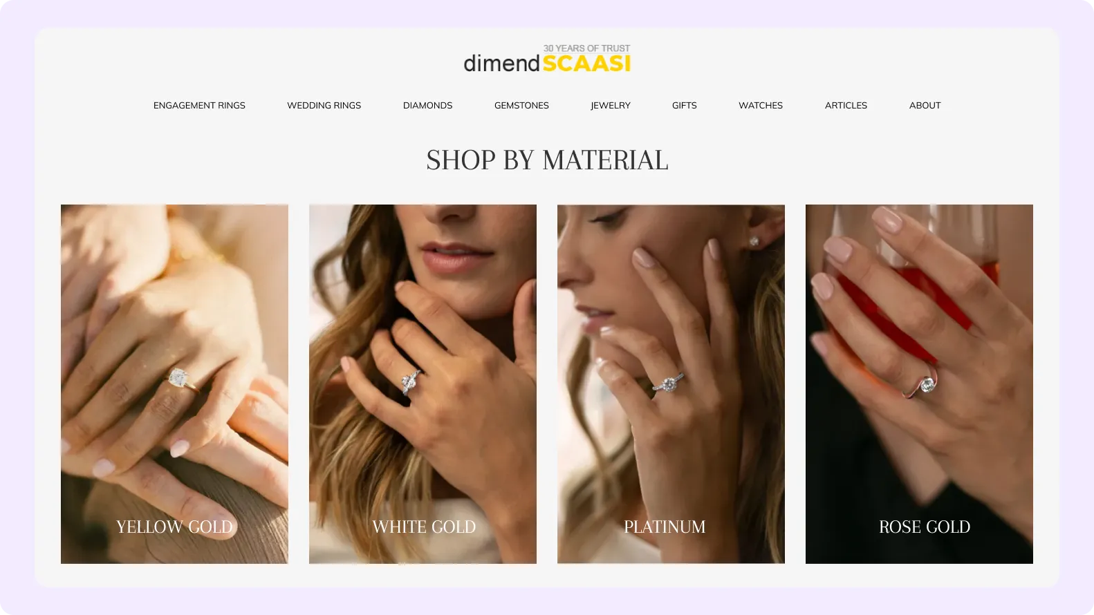 Jewelry store website design chicago
