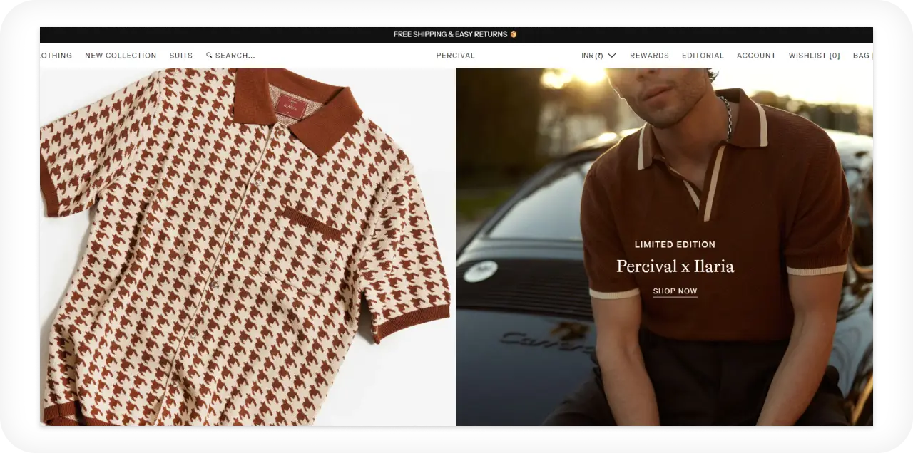Modern fashion store website design