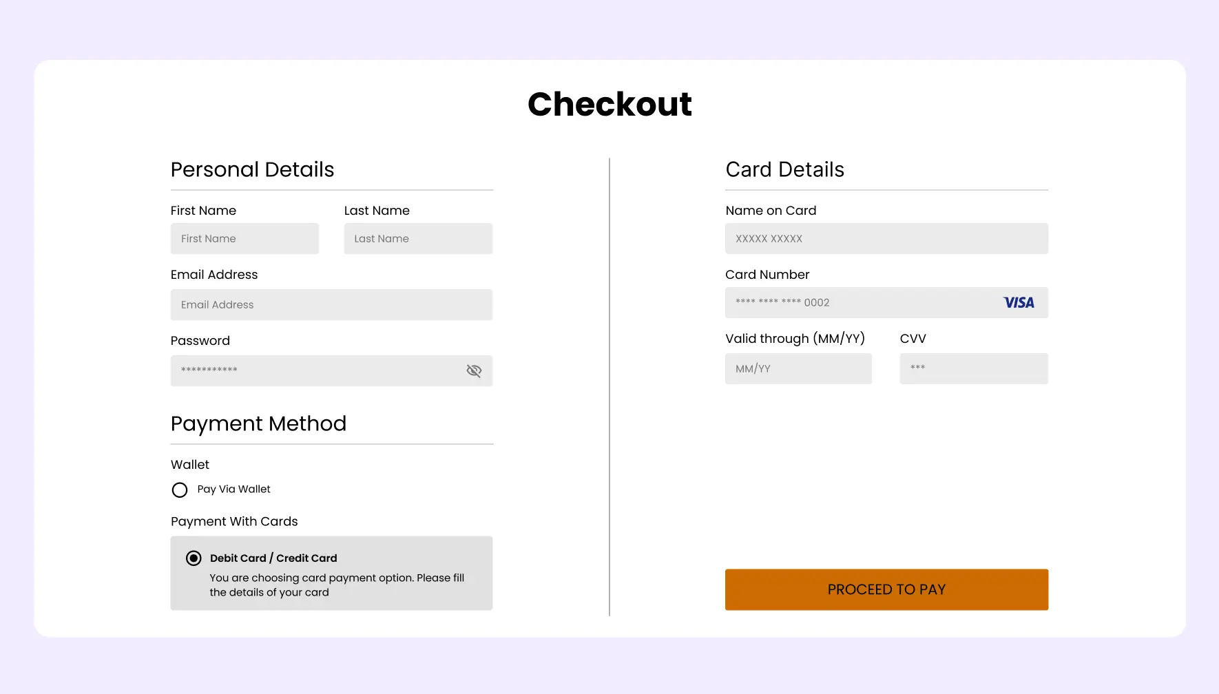 Secure checkout and payment page for equestrian website with safe transactions