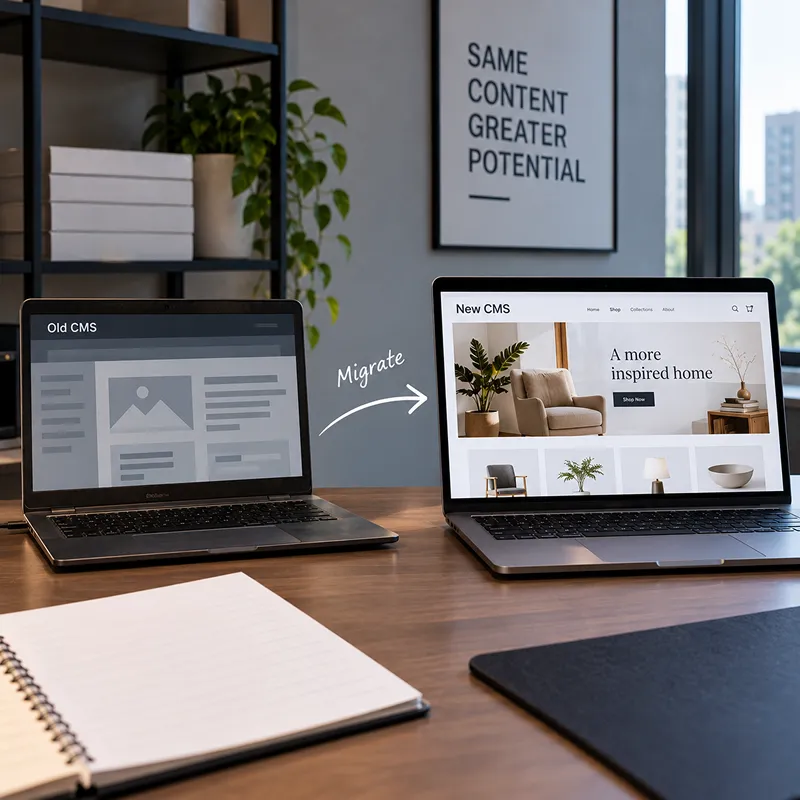 cms migration and website design services