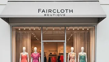 Faircloth Boutique fashion ecommerce website by Keyideas
